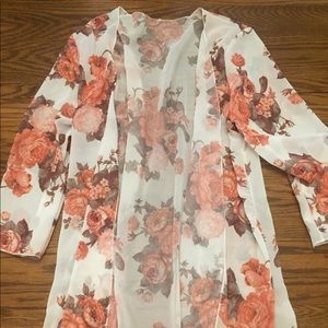 Light pullover kimono